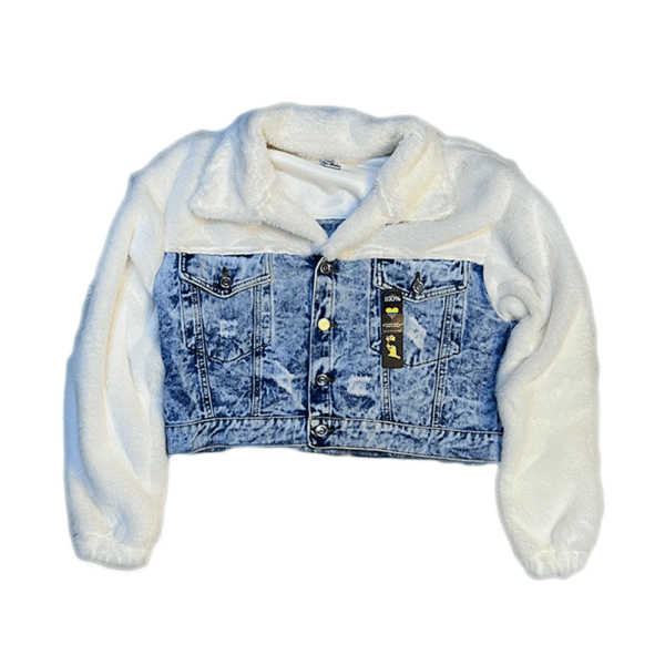 Chaqueta estilo jean con borrego