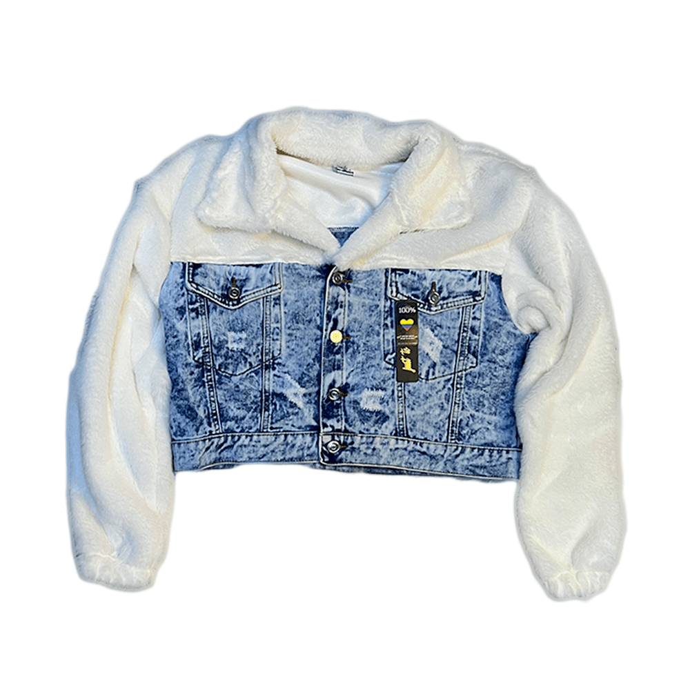 Chaqueta estilo jean con borrego