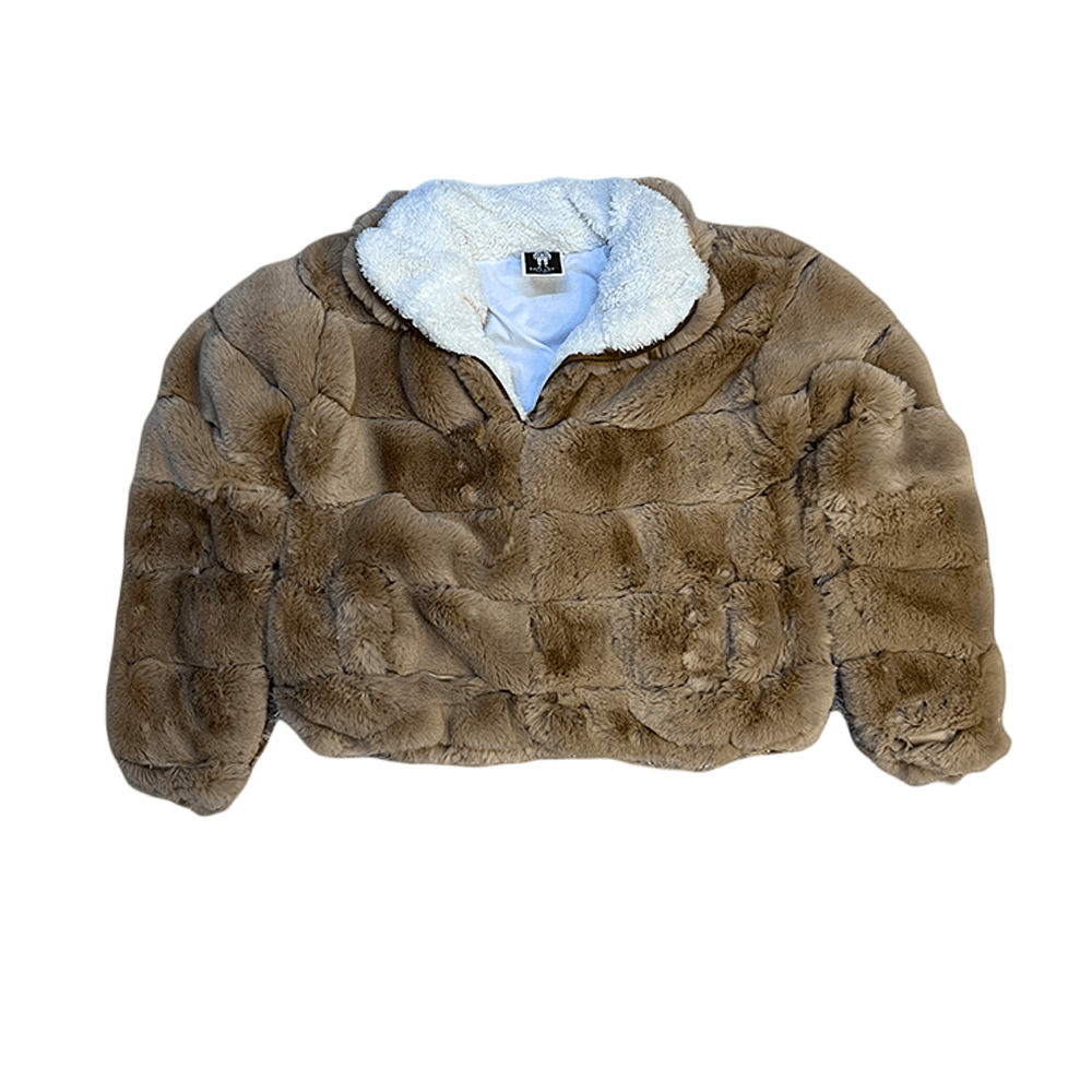 Chaqueta estilo peluche Color: Marrón
