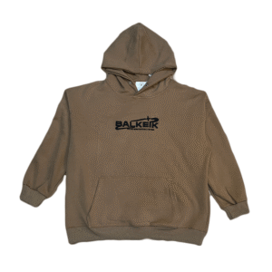 Hoodie importado Balkeik bordado Color: Café