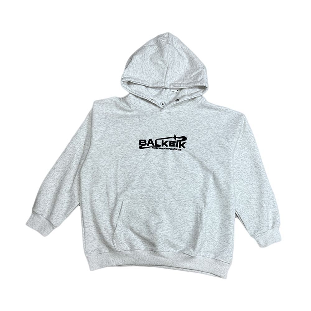 Hoodie importado Balkeik bordado Color: Gris